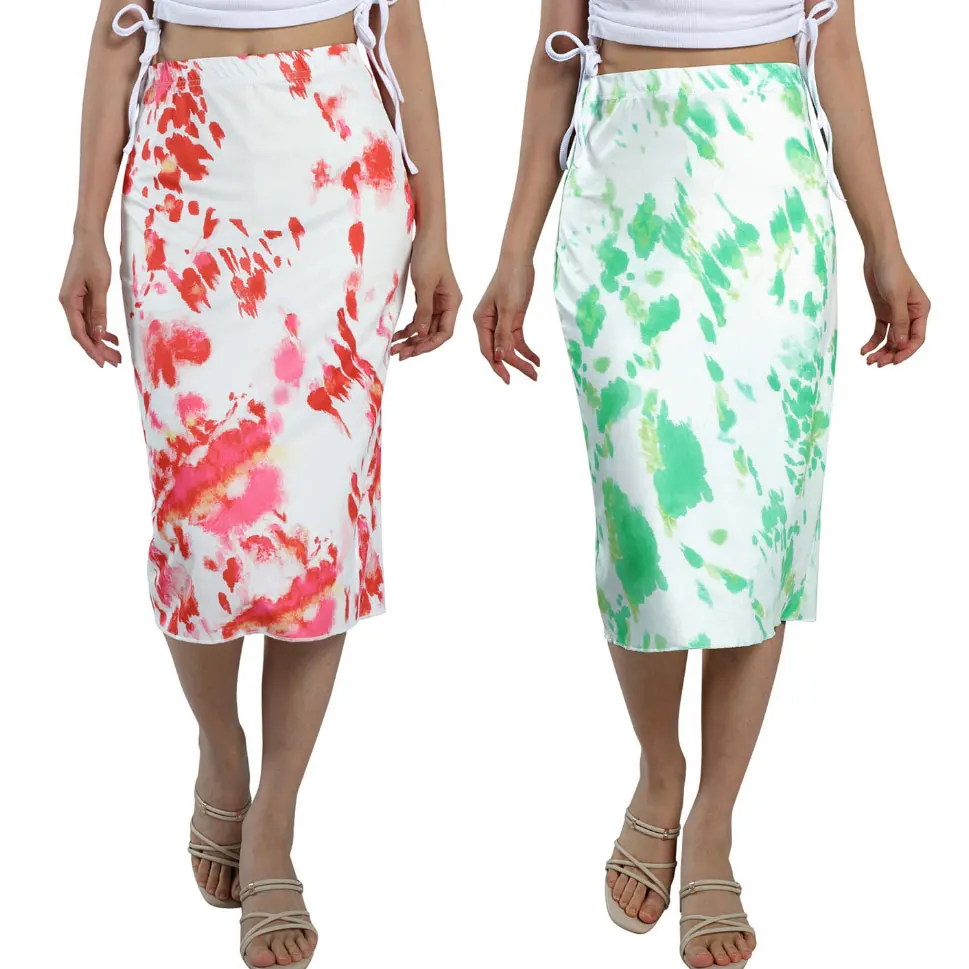 

Sexy Spicy Girl Skirt High Waist Street Sle Dstring ket Detail Polyester Blend Slim Fit A-Line Silhouette