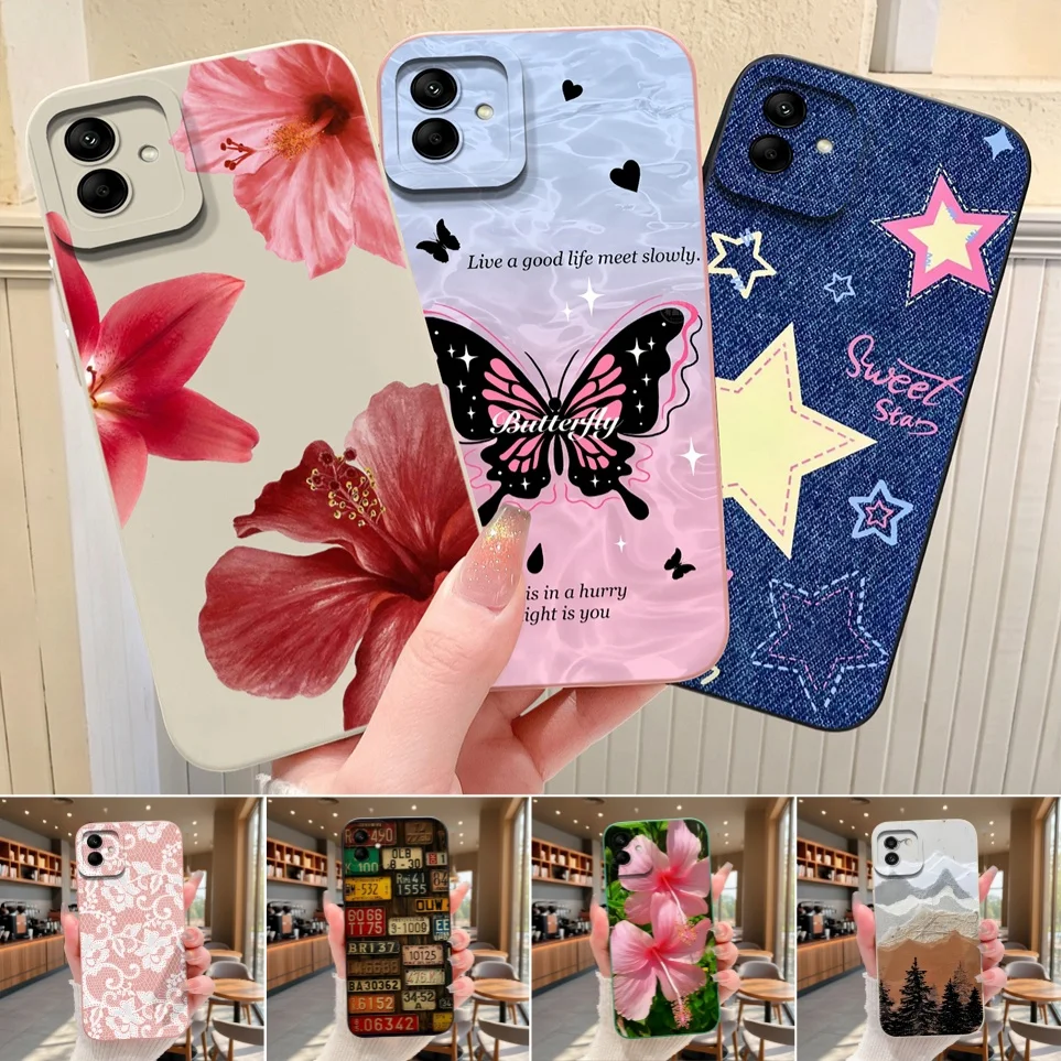 Funda para Samsung Galaxy A04 A04e A04s M04 A03 CORE, Carcasa para Teléfono Samsung A03 A03s A02 A02s M02s, Diseño Floral Popular