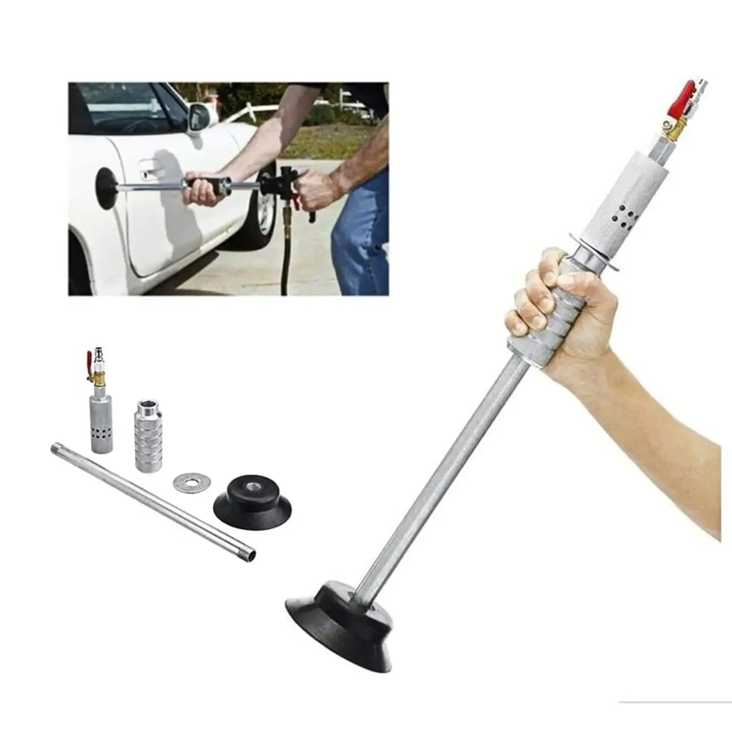 

Pneumatic Dent Puller Hammer With Suction Cup For Car Body Repair