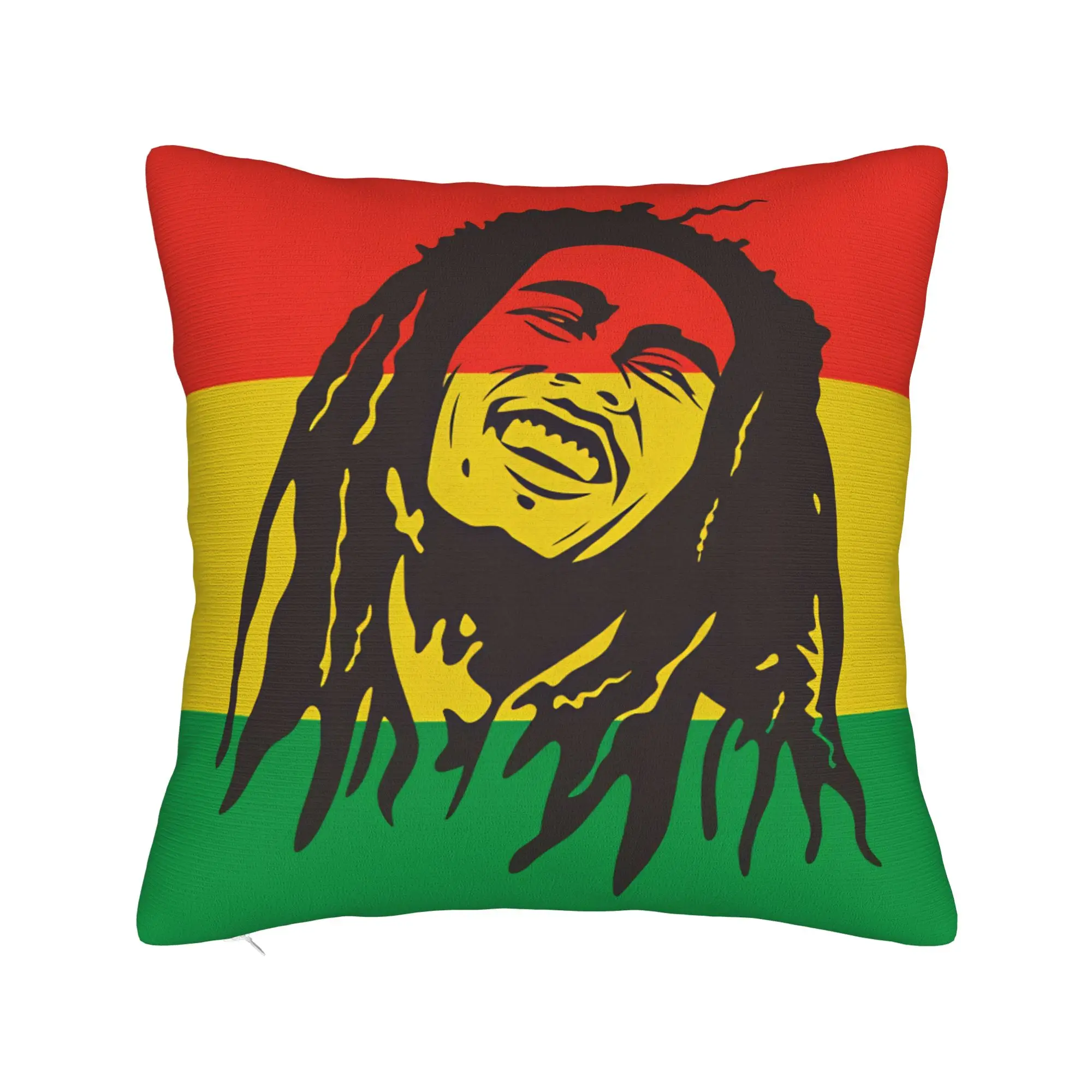 B-Bob M-Marley Singer Pillow Case  Comfy Pillow Cover Novelty Cushion Cover For Sofa Home Decoration