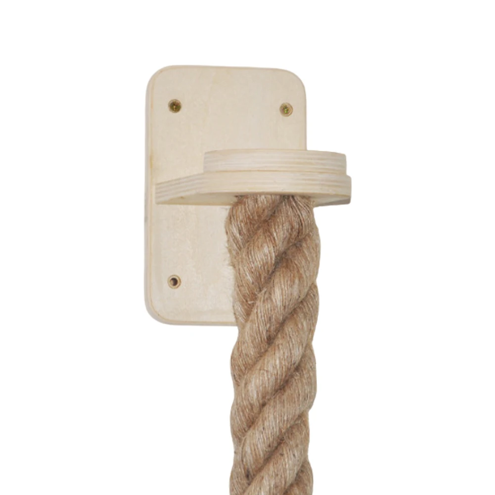 

Cat Climbing Rope with Wood Platform Thickened Sisal Rope Reusable Claw Grinding Tool for Cat Furniture Scratcher Play Equipment
