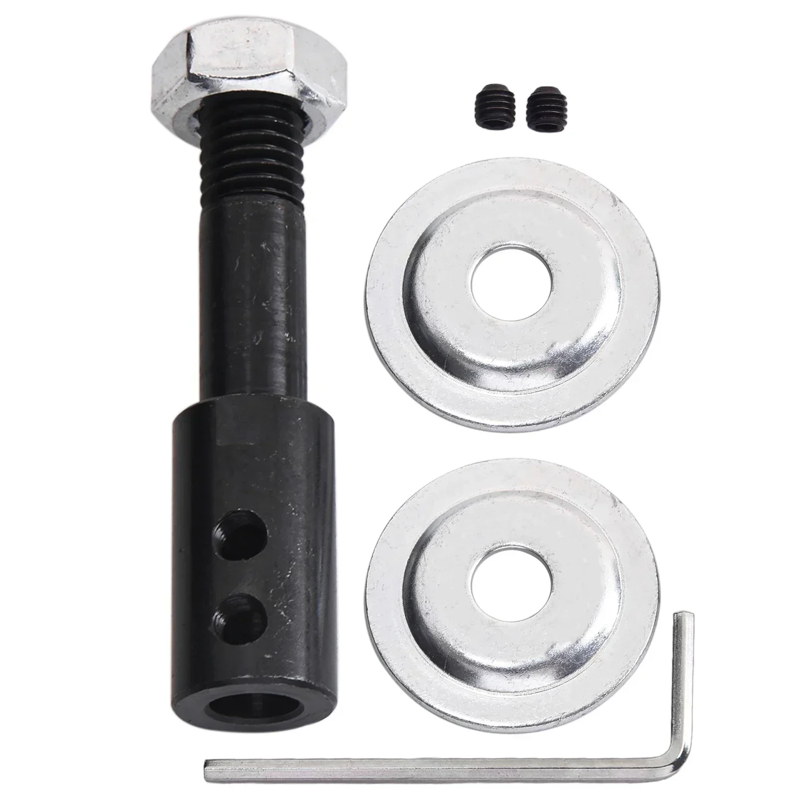 Praktischer, brandneuer Spindeladapter, Polieradapter, 1 Satz 5–16 mm Schaftmotor, Tischschleifer, schwarzer Spindeladapter