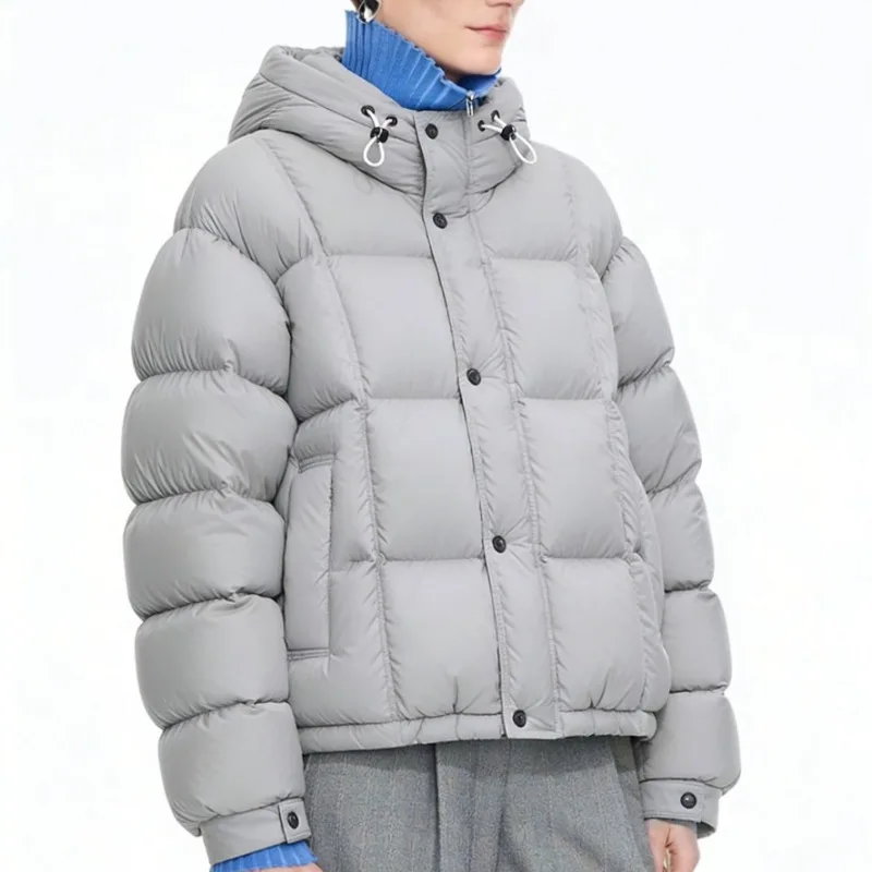 

Winter New Women Winter Thick Warm Hooded Windproof Cold Proof Fashion Solid Color Multi Functional Casual Short Coat Snow Coat