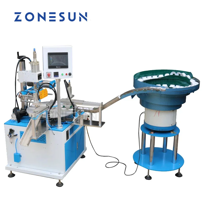 ZONESUN ZY-819S Full Automatic Customized Hot Foil Stamping Embossing Machine Paper Plastic Leather Heat Press Machine