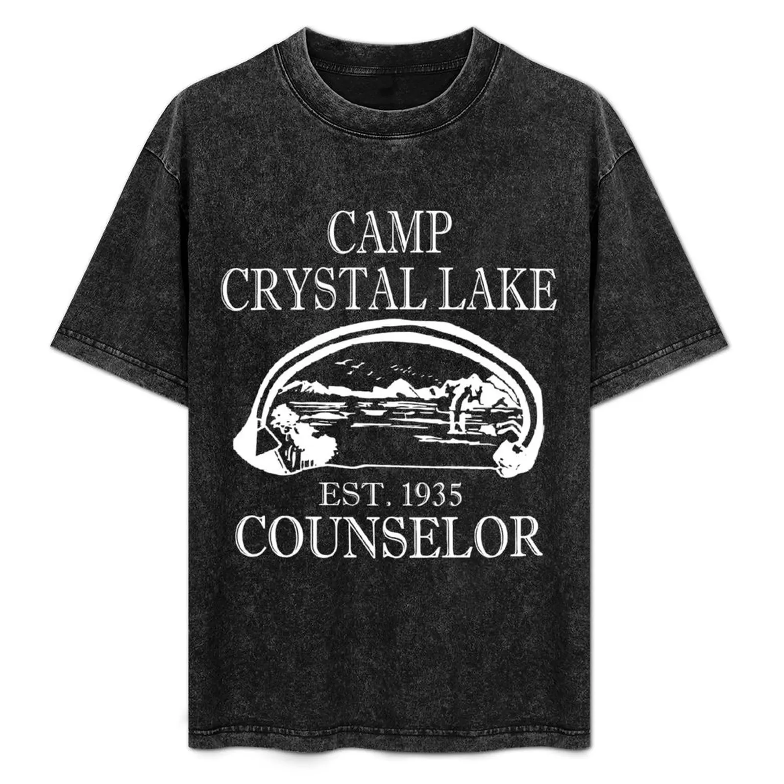 Camp Crystal Lake Counselor T-Shirt vintage clothes quick drying mens t shirt graphic