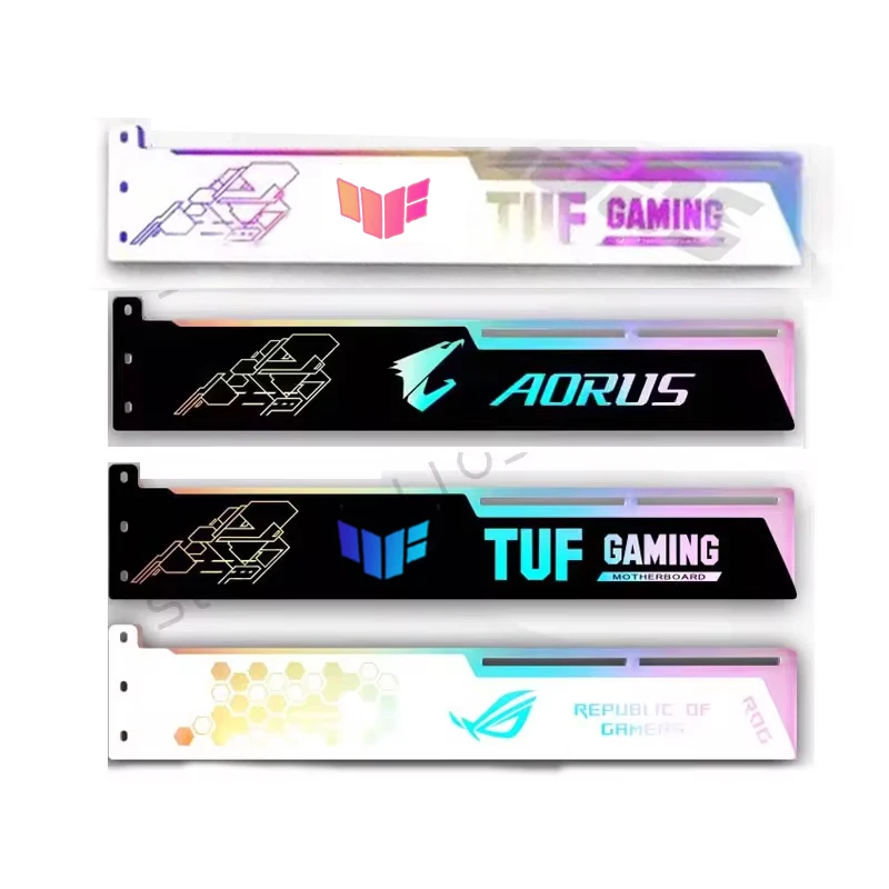 حامل حامل بطاقة الرسومات العالمي ودعم وحدة معالجة الرسومات، ASUS TUF AORUS ROG Brand Belief، 5V 3Pin ARGB MOD Gamer Case Decoration
