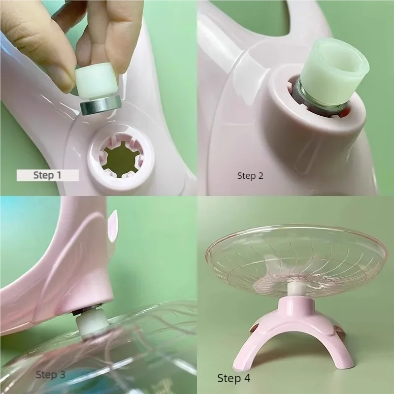 1 قطعة عجلة تمرين الصحن الطائر الصامت للحيوانات الأليفة الصغيرة-الهامستر الفئران القنافذ عجلة الجري المثالية للمخلوقين الصغيرين #5