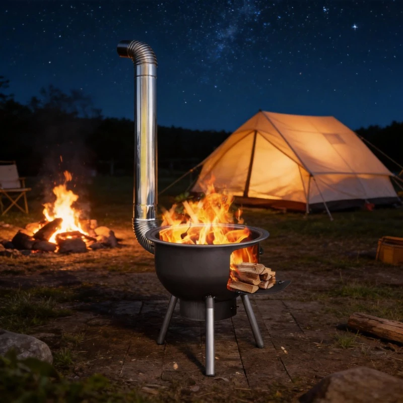 

Портативная подставка-гриль для костра для кемпинга на природе, домашней и загородной кухни, печь на дровах, оборудование для барбекю