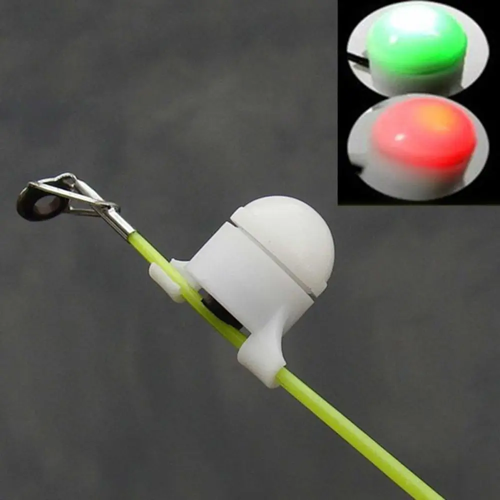 Fishing Tools Fish Outdoor 1 Pcs Bite Alarm Rod Strike Alert Bell Night Flashing LED Signal Light