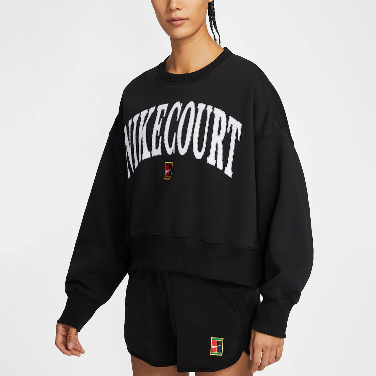 Nike genuine genuine New Women's Letter Print Soft Long Sleeve Round Neck Sweatshirt HQ0352-010