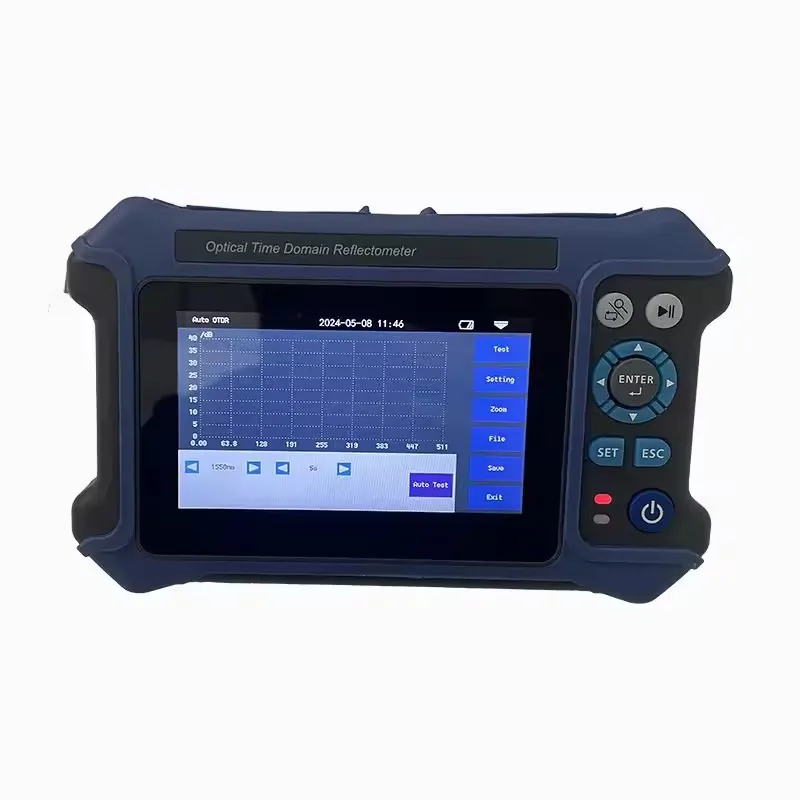 

FTTH Optical Fiber Tester Smart OTDR Optical Time Domain Reflectometer For Fiber Optic Cable 1310/1550nm 28/26dB 10G Power Meter