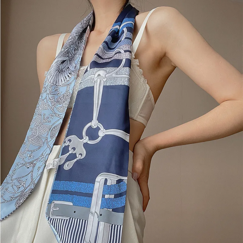 أوشحة طويلة وصغيرة أحزمة وسط نسائية متعددة الاستخدامات أنماط راقية ورقيقة مقترنة بشرائط القمصان وأشرطة النمط الفرنسي