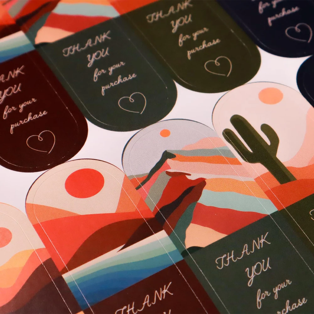 

Наклейка-этикетка в подарочной коробке, прозрачная спасибо за открытое я, печать X141