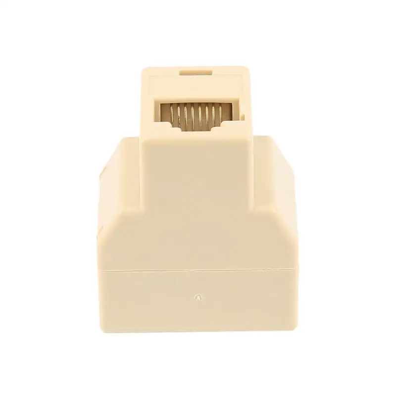 Adaptador Ethernet RJ45, Cable Lan, extensor de 1 a 2 vías para conexión a Internet, acoplador, enchufe Modular de contacto