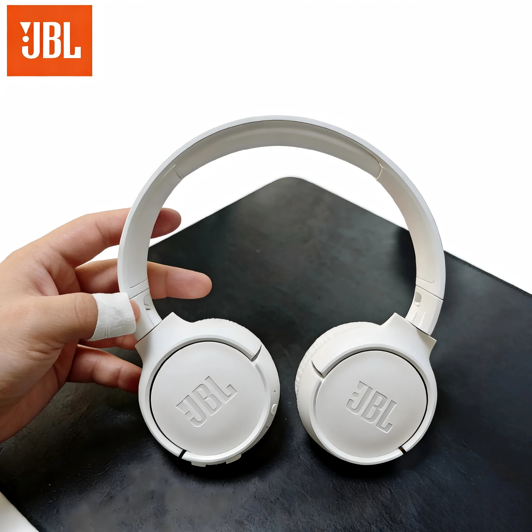 Casque sans fil Bluetooth JBL Tune 520BT, écouteurs intra-auriculaires à réduction de bruit, casque de jeu sportif T520BT, casque sans fil