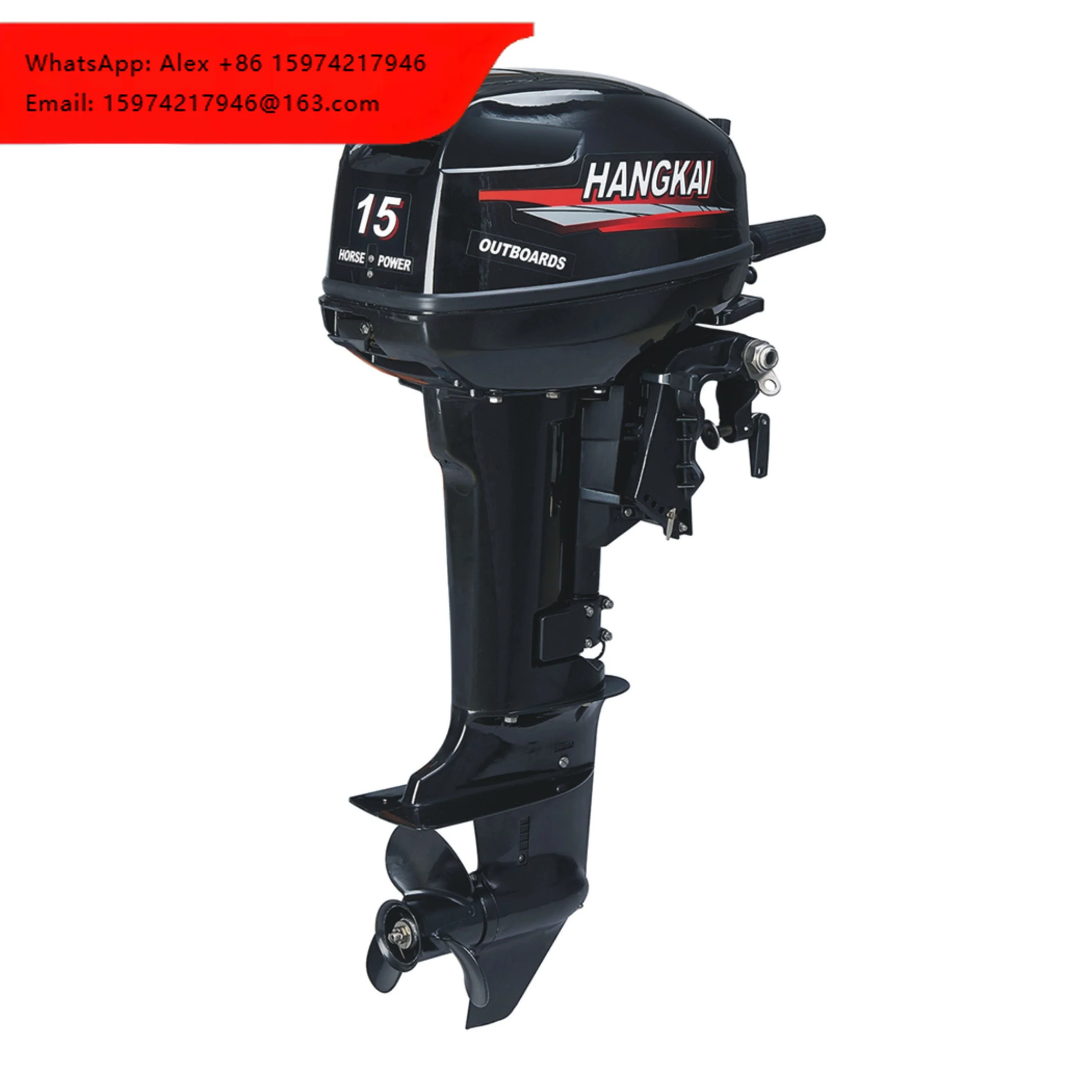 Motor fueraborda Hangkai de 2 tiempos y 15 hp de alta calidad, similar al motor fueraborda Yamaha de 15 hp, motor fueraborda Seadoo Mercruiser para pesca.