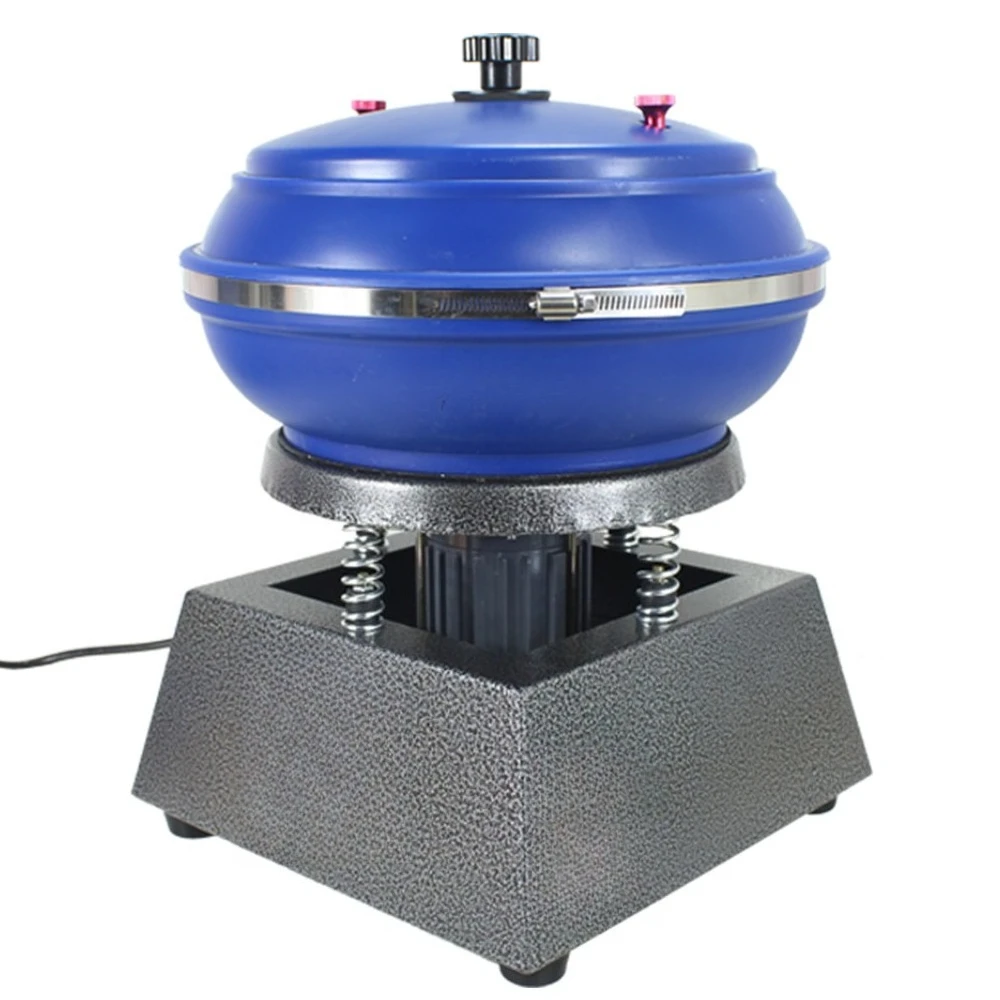 8 Inch Mini Vibratory Tumbling Barrel Jewelry Metal Workpiece Grinding Polishing Finishing Equipment