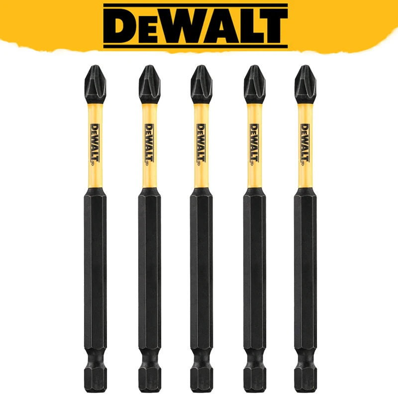 DEWALT PH2 Screwdriver Bit Hex Shank 89mm Longer Life Phillips #2 Impact Electric Drill Bit Set 10X Screw Drill Head