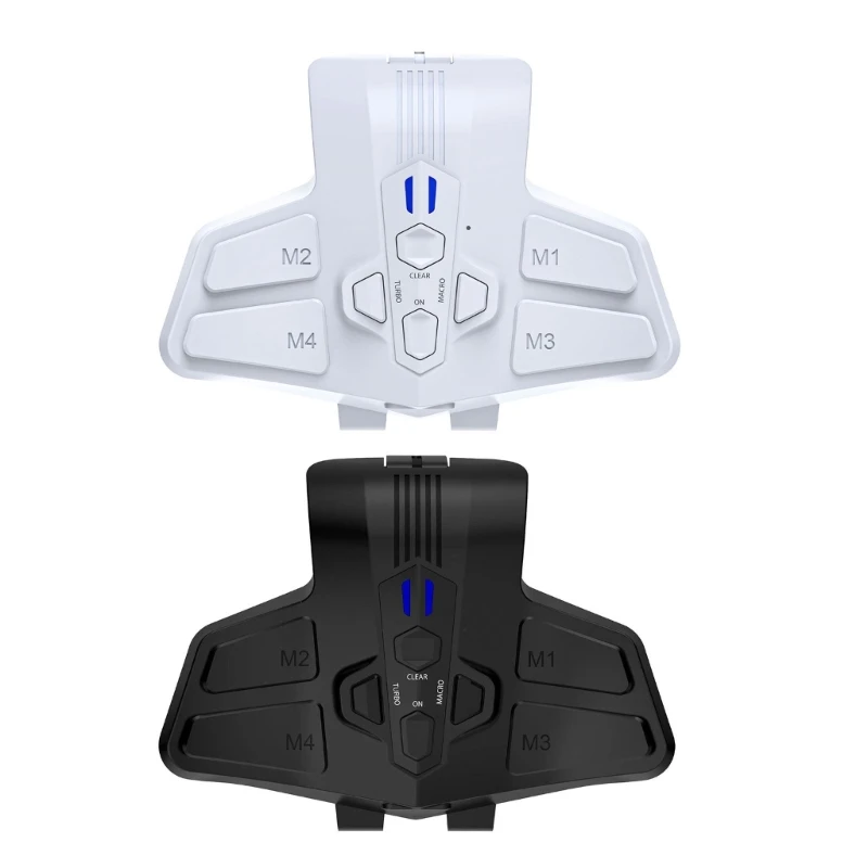 

RGB Back Paddles Attachment for PS5Dual PC with Turbos Macro Function Back Buttons & Backplate Remap Extension