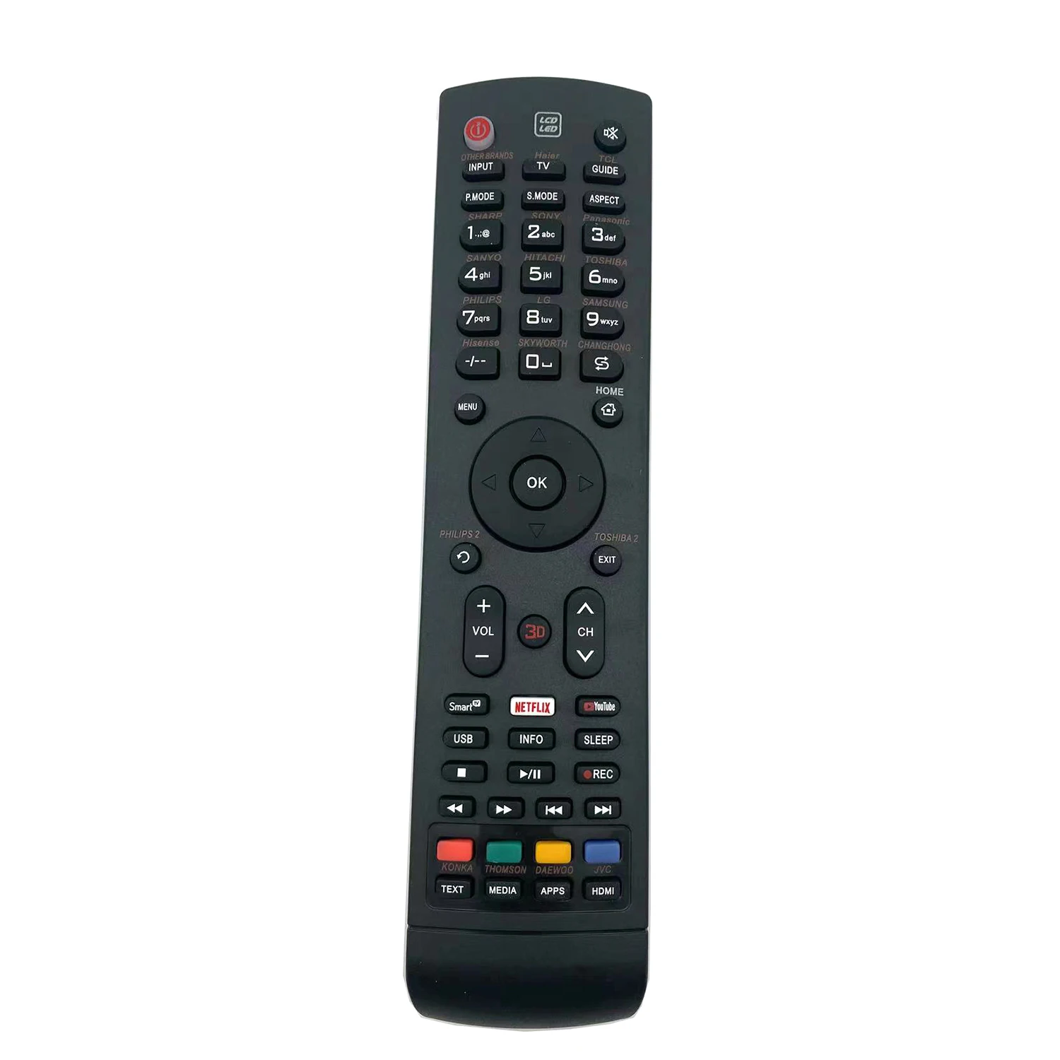 UNIVERSALE SMART TV Remote Controller per STAR TRACK NISATO NIKAI KONKA WALTON WANSA EUROSTAR ECOSTAR