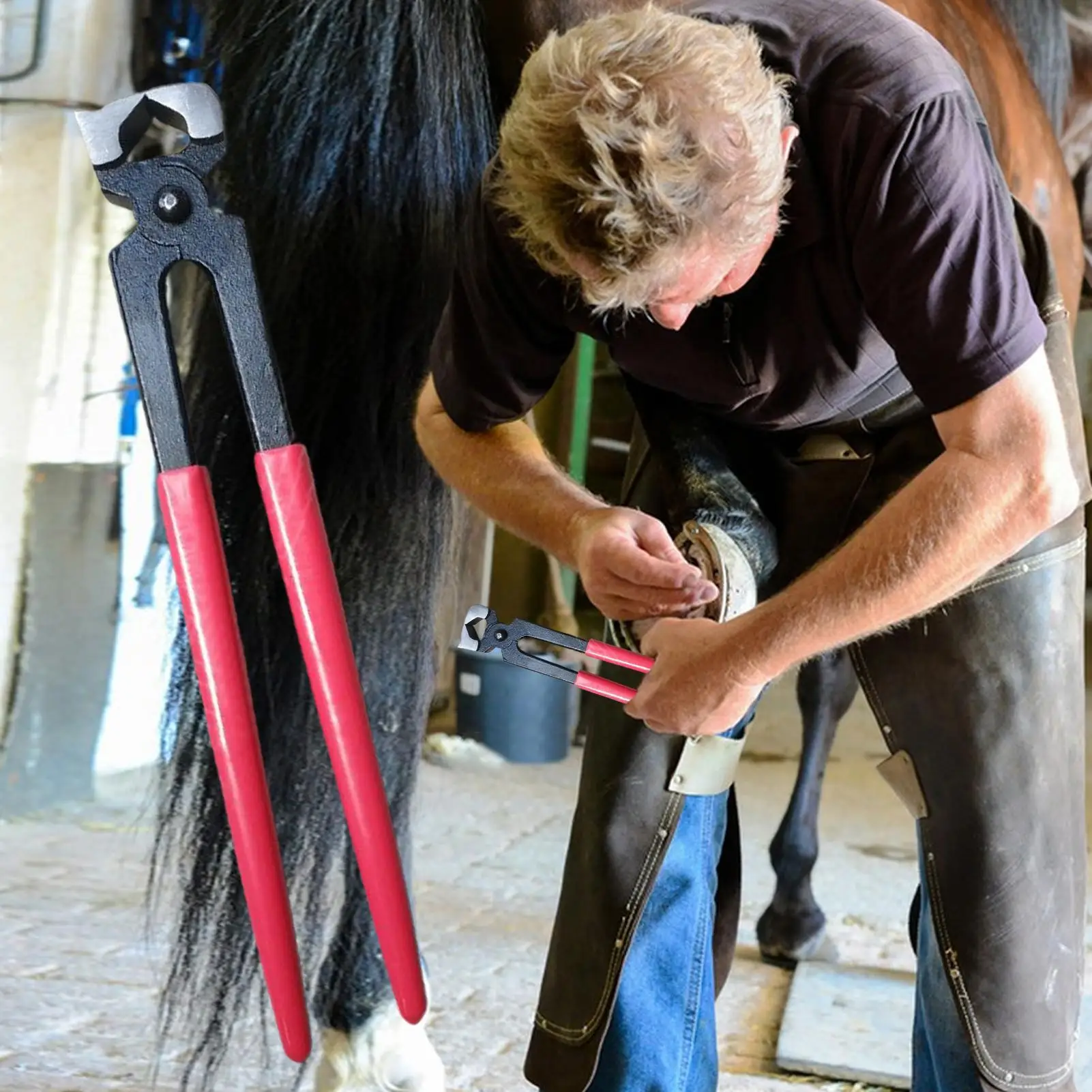 Hoof Nippers Farrier Repair Pliers Tool Farrier Nipper Horseshoe Repair Clippers Trimmers Piler For Animal Horse Hooves Cow