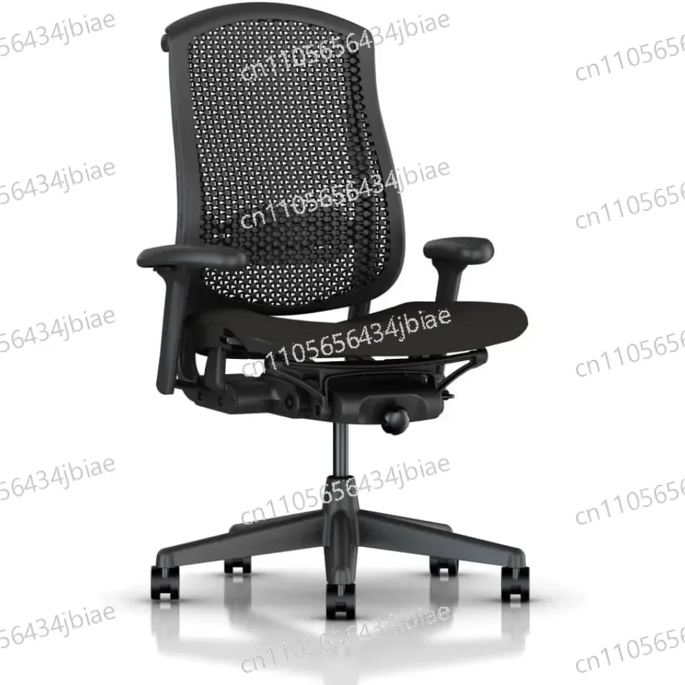 Adjustable Lumbar Support Seat, Height Depth Adaptive Armrest Tilt Tension