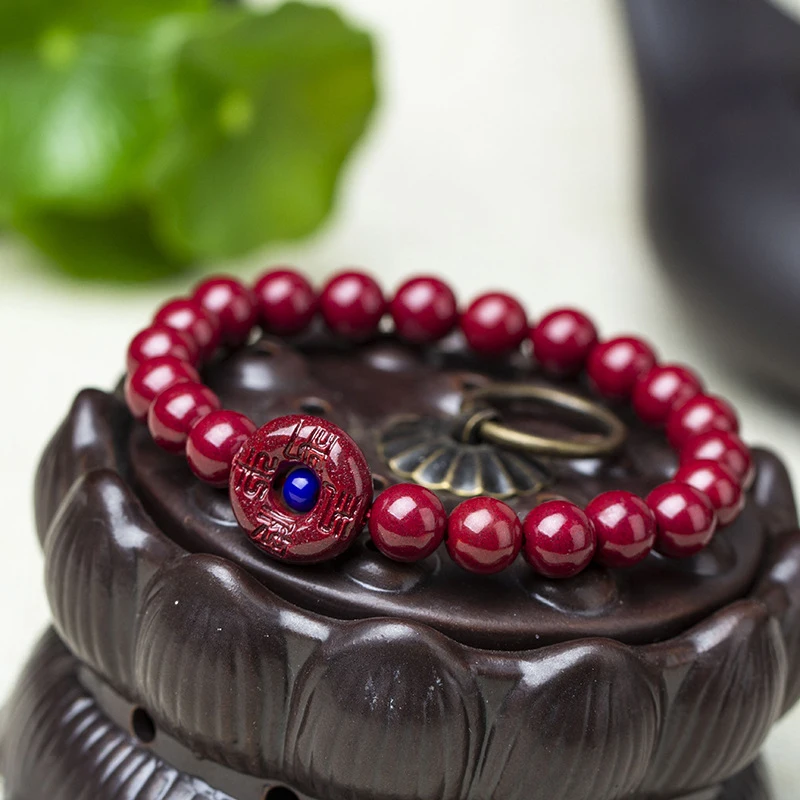 

Natural auspicious and peaceful charm , high-content imperial purple gold bracelet