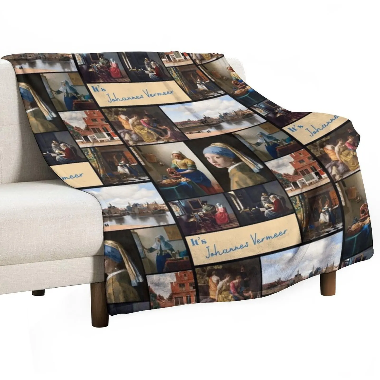 Ita??s Johannes Vermeer Collection - Art Throw Blanket Color Fast Cozy Throw Blanket