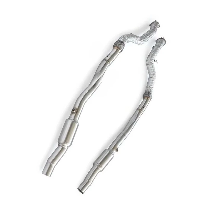 Wholesale High Quality RS7 RS6 C6 5.0T Catalytic Converter 2003-2011 Racing Tuning Power Enhanced Exhaust Downpipe Parts Ki