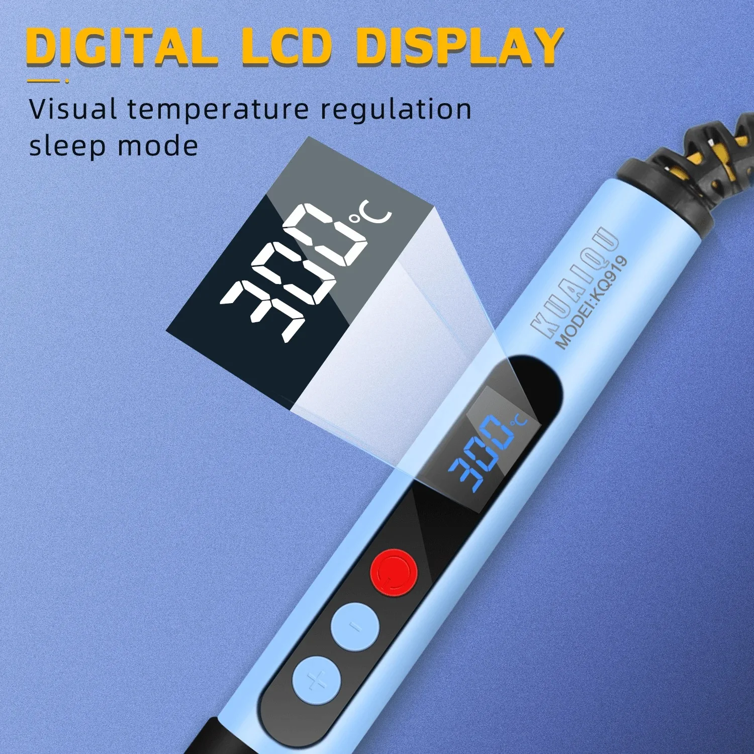 60W Electric Soldering Iron Adjustable Temperature Digital Display Electronic Welding Repair Tools With Solder Tin Iron Tips