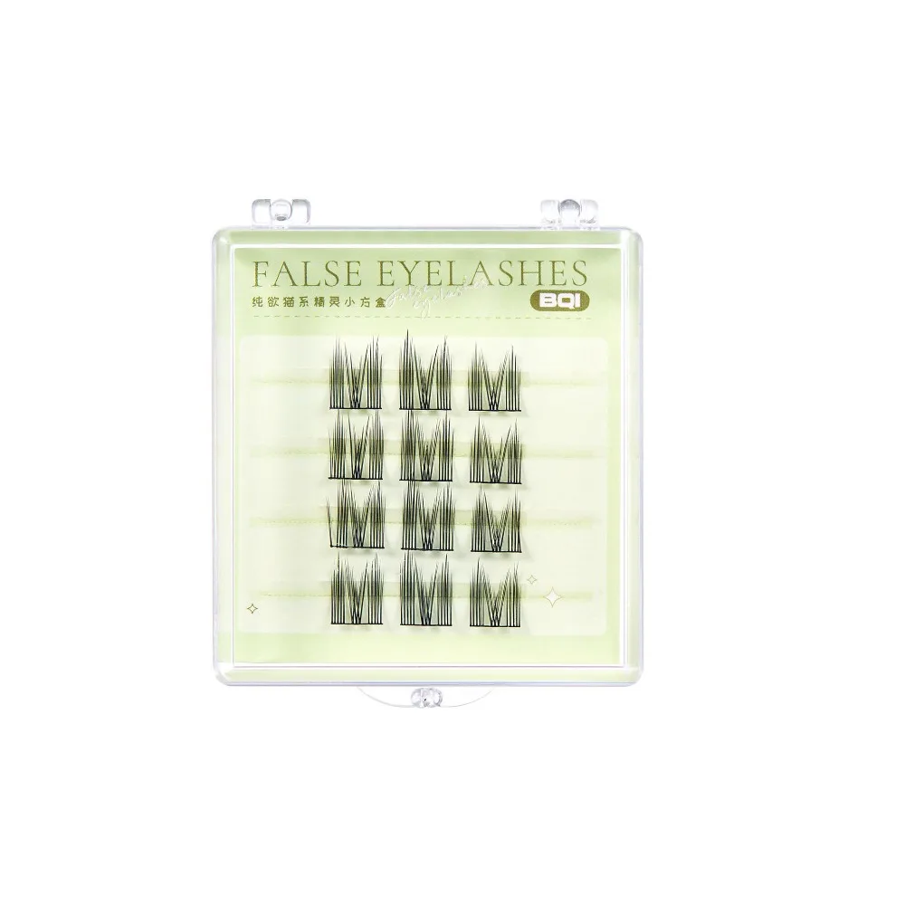 

Convenient Slender Clusters False Eyelashes Fluffy DIY False Eyelashes Makeup Long Lasting Self-grafting False Eyelashes DIY