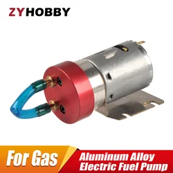 Aluminum Alloy Electric Fuel Pump with Metal Gear Refuel Device for RC Gasoline Nitro Airplane