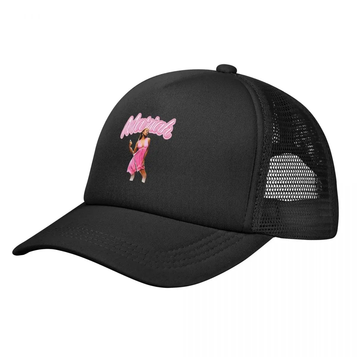 Pink Mariah Carey Mesh Baseball Cap Men Women Casual Trucker Hat Hats Breathable Snapback Caps Fishing Hat Summer Trucker Caps