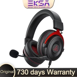 EKSA E900 przewodowy słuchawki gamingowe do PC 3D Stereo gamingowy zestaw słuchawkowy z dźwiękiem przestrzennym z mikrofonem słuchawki do gier dla XBOX/PS4/PS5