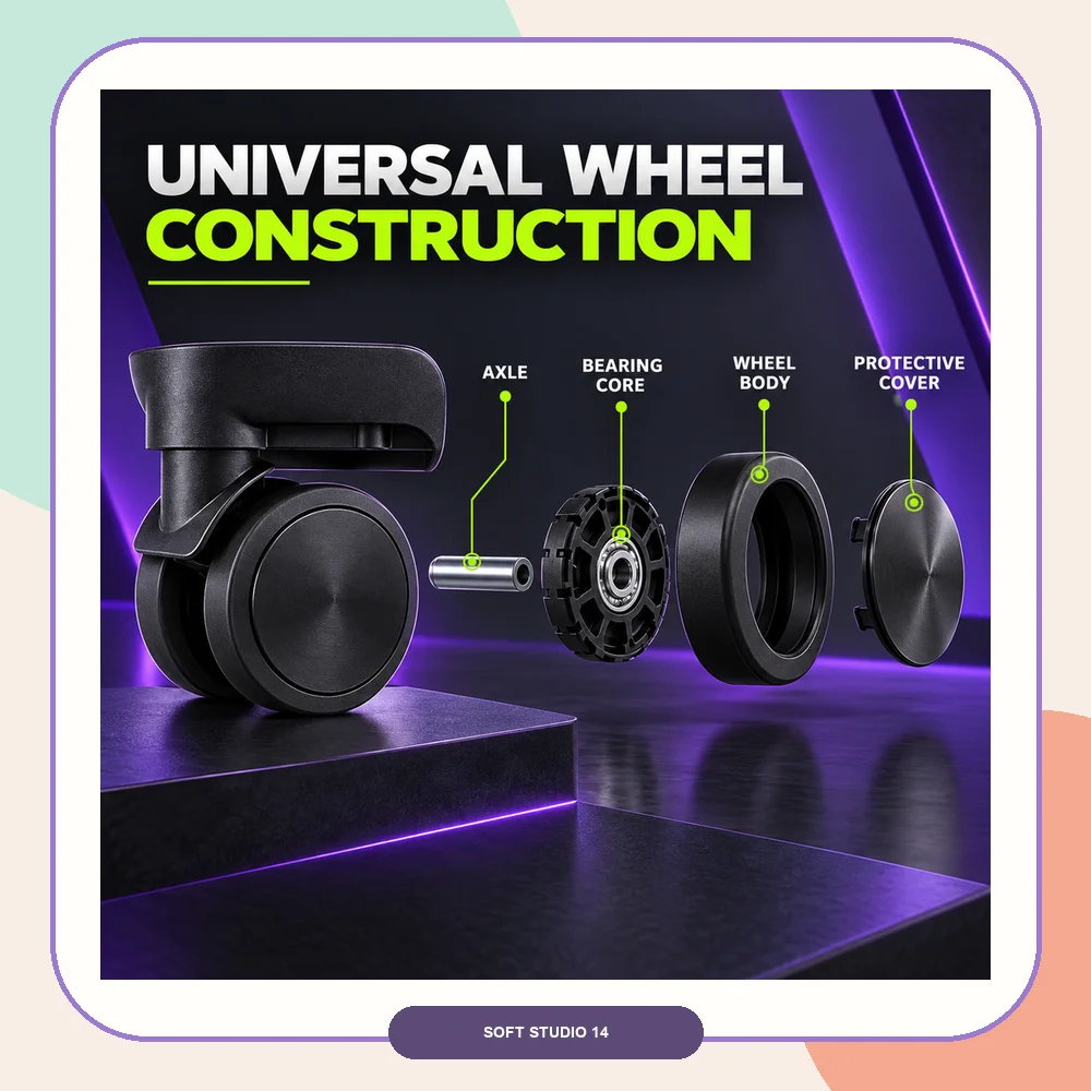 Rodízio de substituição de bag - Silent Replacement Luggage Wheels avaliação e preço