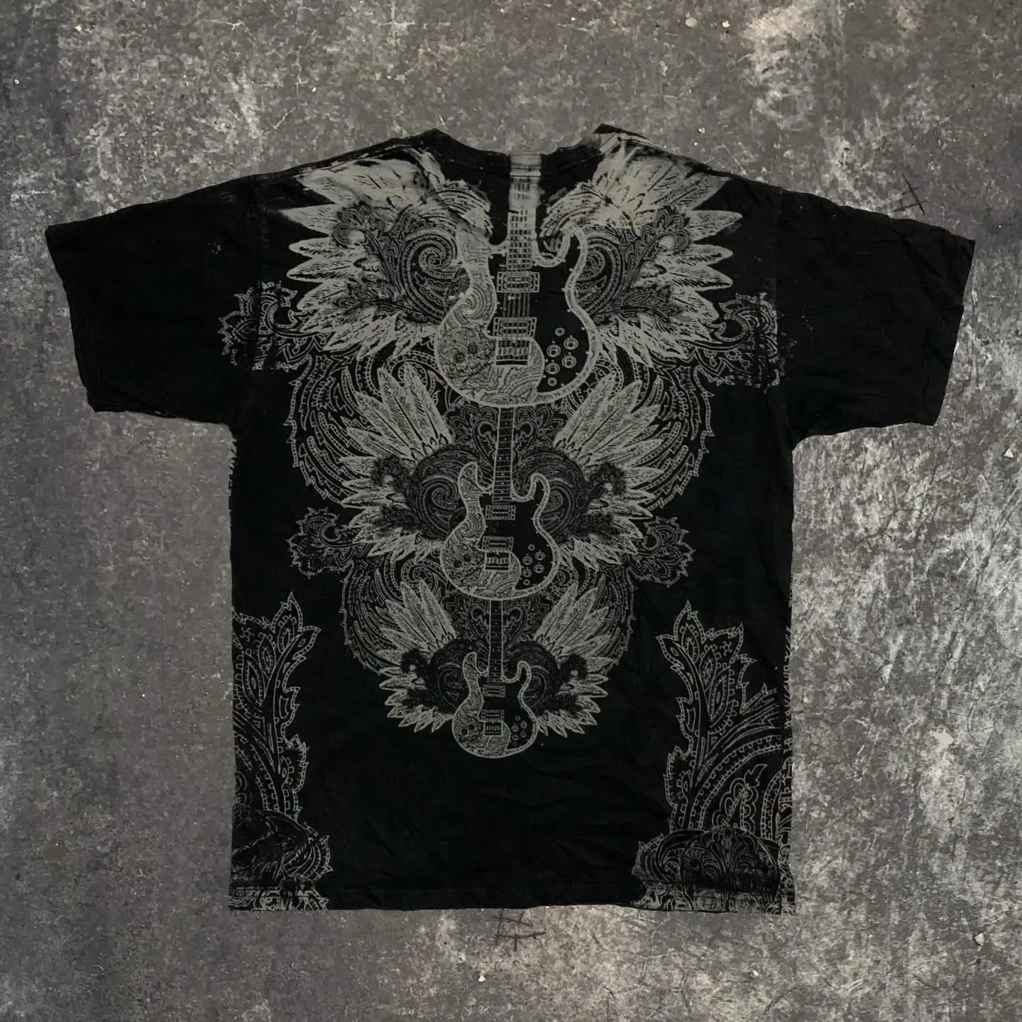 Southpole Y2K Vintage Cotton Graphic Tee Distressed Oversized Unisex T-Shirt with Gothic Print Streetwear Retro Soft Shirt Man image 6