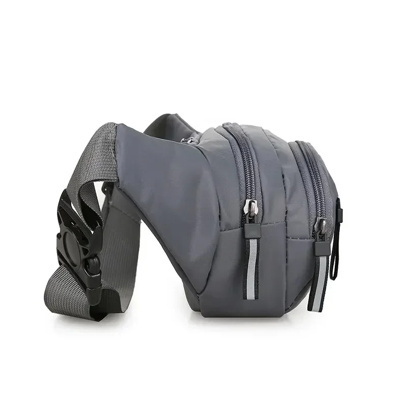 Bolso de cintura para hombre, deportivo, informal, resistente al desgaste, impermeable, para exteriores, con múltiples bolsillos, para teléfono móvil