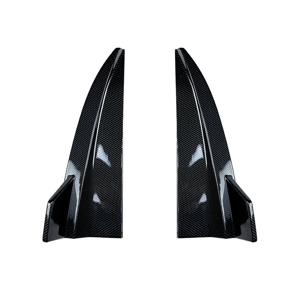 Car Rear Bumper Diffuser Side Splitters for Mercedes Benz C-Class Variant Wagon S205 C180 C200 C43 AMG 2015-2020(Carbon)