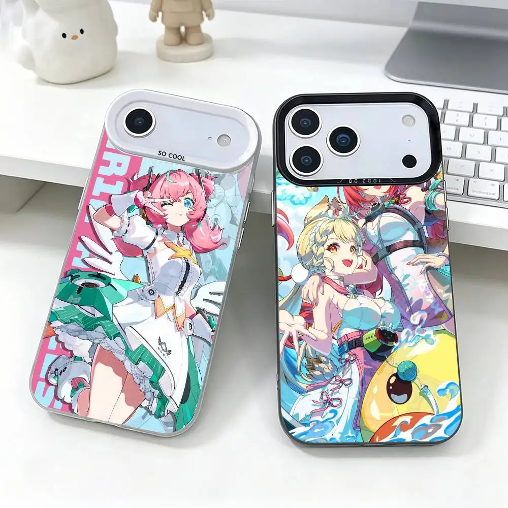 

Angels of Delusion ZZZ Phone Case For iPhone 17,16,15,14,13,12,11 Plus,Pro Max,XS,Colorful Silver Cover