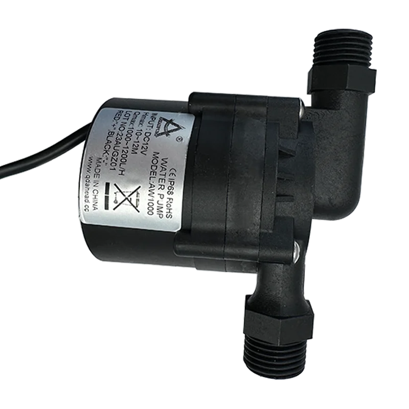 Imagem -06 - Aquecedor de Água Solar Portátil Máquina de Lavar Roupa Chuveiro Impulsionador sem Escova dc 12v 1000l h Cerâmica Eixo Bomba Ip68