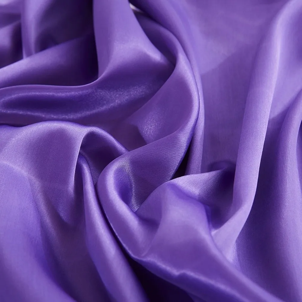 Satin Material Imitated Silk Pillow Case Soft Candy Color Decorative Pillow Case Smooth Finish 45x45cm Solid Pillow Covers