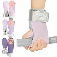 Leather Dog Paw Fitness Power Straps Wear-resistant Non-slip Dog Paw Wrist Straps Cute Durable Dog Paw Deadlift Power Straps