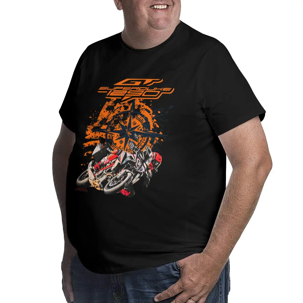 GT Superduke 1290 Touring Men vintage T Shirts Crewneck Big Tall Tees 100% Cotton printed Large 4XL 5XL 6XL graphic
