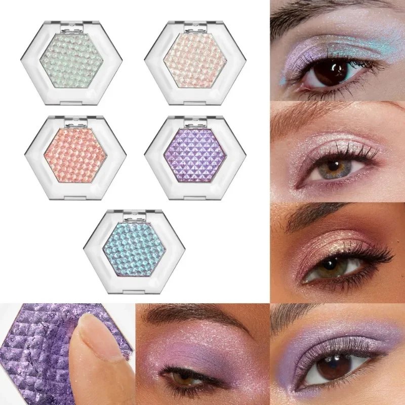 الحرباء بريق عينيه جديد 5 ألوان لامع تمييز متعدد الألوان طويلة الأمد ظلال العيون مستحضرات التجميل ماكياج للنساء