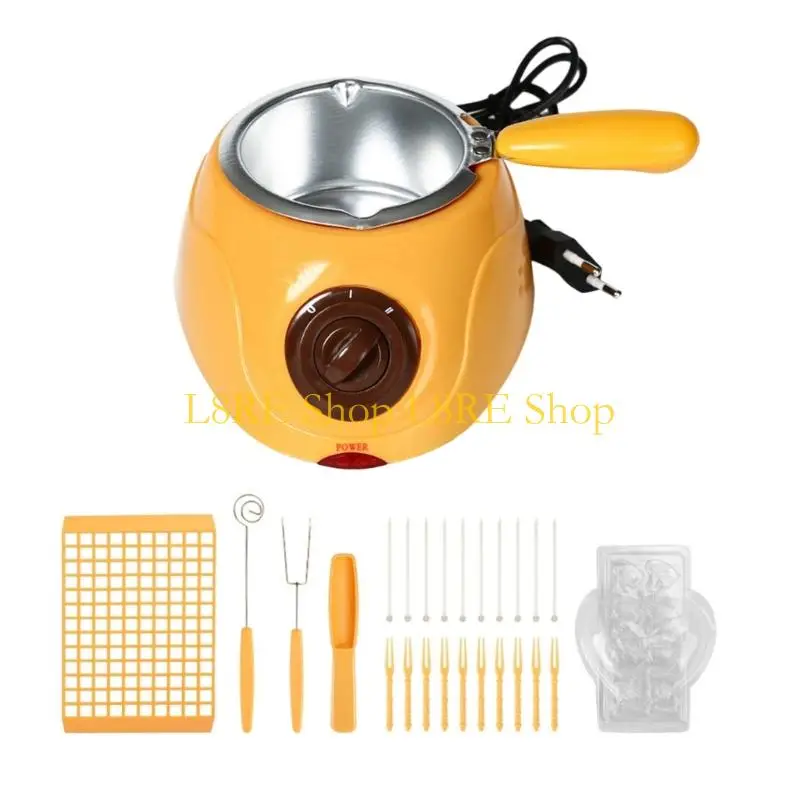 L8RE 전기 퐁듀 캔디 치즈 버터 주방 도구를위한 L8RE Electric Fondue Warmer Machine 베이킹