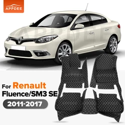 Car floor mats for Renault Fluence 2011 2012 2013 2014 2015 2016 2017 Custom auto foot Pads carpet cover Interior Accessories