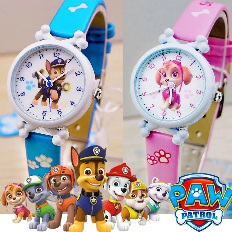 Cute Paw Patrol Watch Cartoon Figure Skye Chase Marshall Everest Children's Electronic Digital Waterproof Watches Kids Toy Gifts