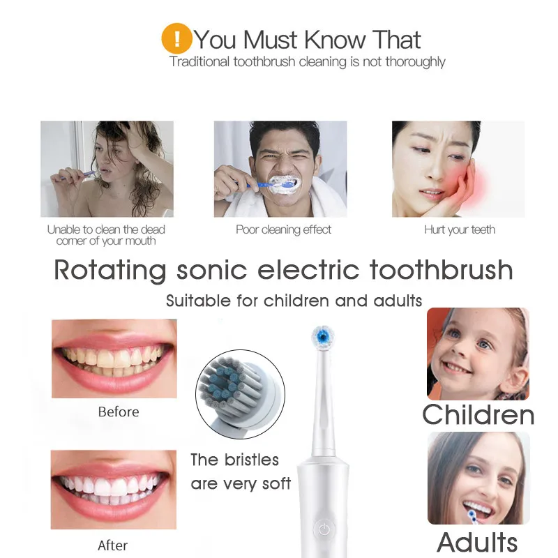 K1 Electric Toothbrush Rotary Tooth Brush Cleaning and Whitening Is Suitable for Tooth Sensitivity Crowd Oral Care Clean Tools 5