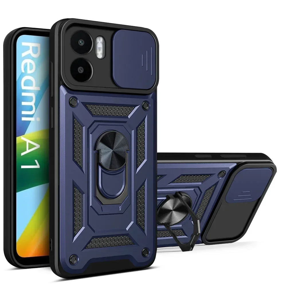 

Armor Push Lens Protection Phone Case for Xiaomi 12x 11T 13 Lite 14T 15T 17 Pro Max 15 Ultra Soft Cover Cases with Ring Holder