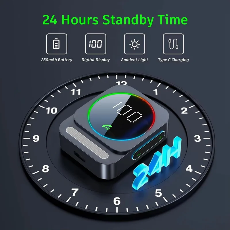 ABMF-Bluetooth 5.3 Receiver AUX Audio Adapter Car Home Stereo Headphones Wireless Output 3.5Mm One To Two Music Handsfree